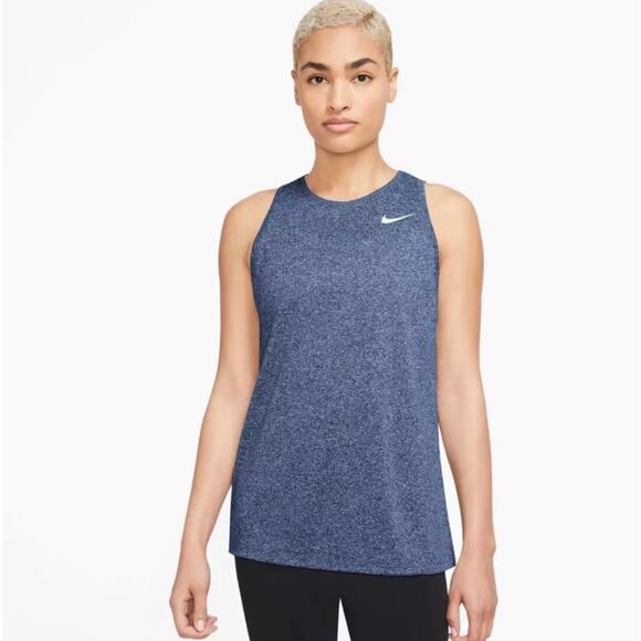 NWT Women's Nike Dri-FIT Tank Top, Blue, Size XS - Picture 2 of 7